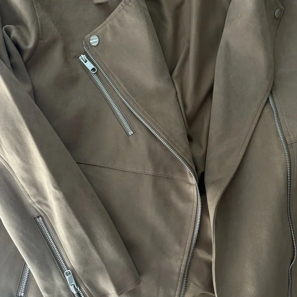 Zara Brown Moto Jacket - Picture 2 of 3